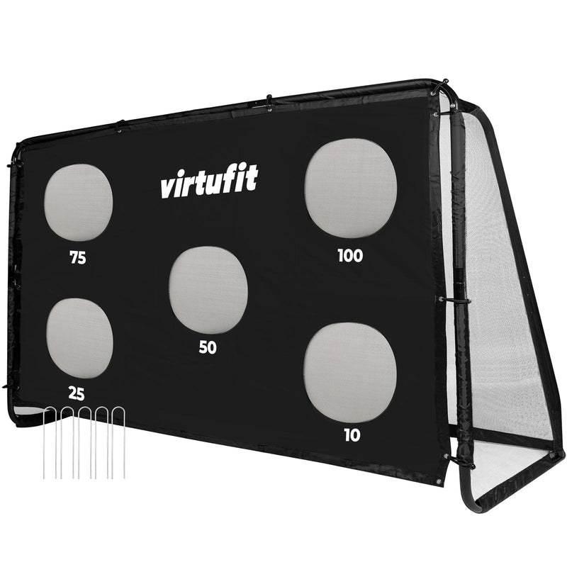 VIRTUFIT BRAMKA PIŁKARSKA PRO Z MATĄ DO STRZELANIA - 300 X 200 CM