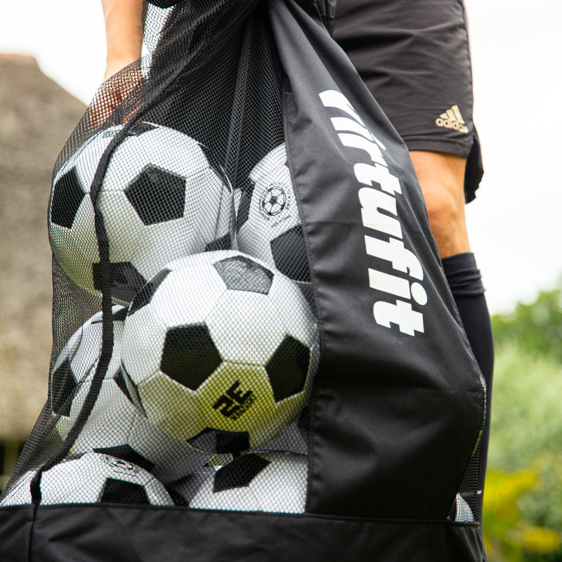 VIRTUFIT TORBA NA PIŁKI - 16 PIŁEK - CZARNA