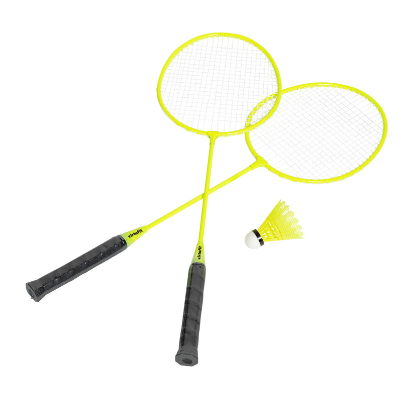 VIRTUFIT ZESTAW BADMINTONOWY - 2 RAKIETKI - 3 LOTKI - Z TORBĄ DO NOSZENIA