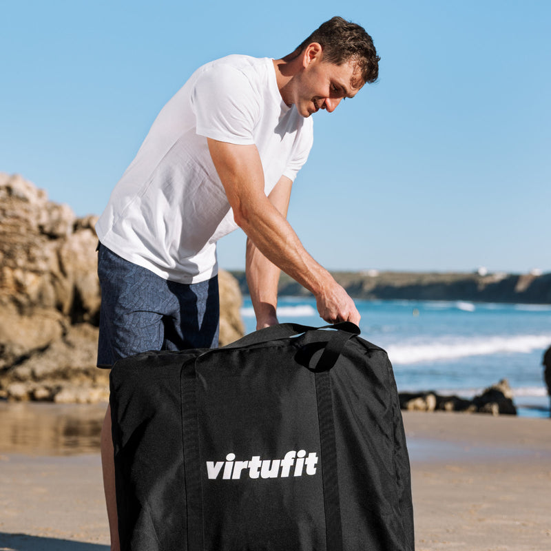 VIRTUFIT KAJAK 335 - TURKUSOWY - Z SIEDZENIAMI KAJAKOWYMI I TORBĄ DO NOSZENIA