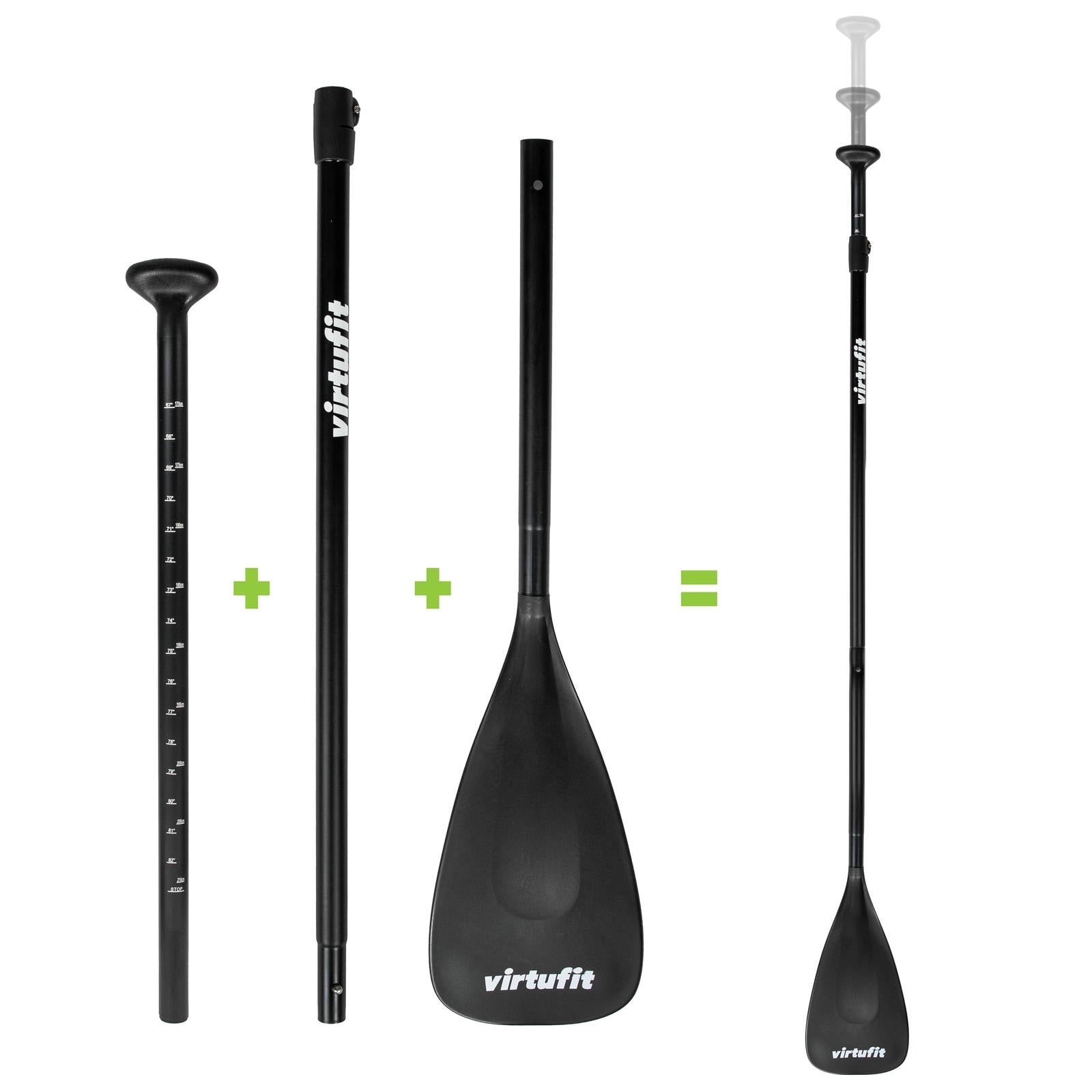 VirtuFit Surfer 305 Deska SUP z żaglem i akcesoriami czarny