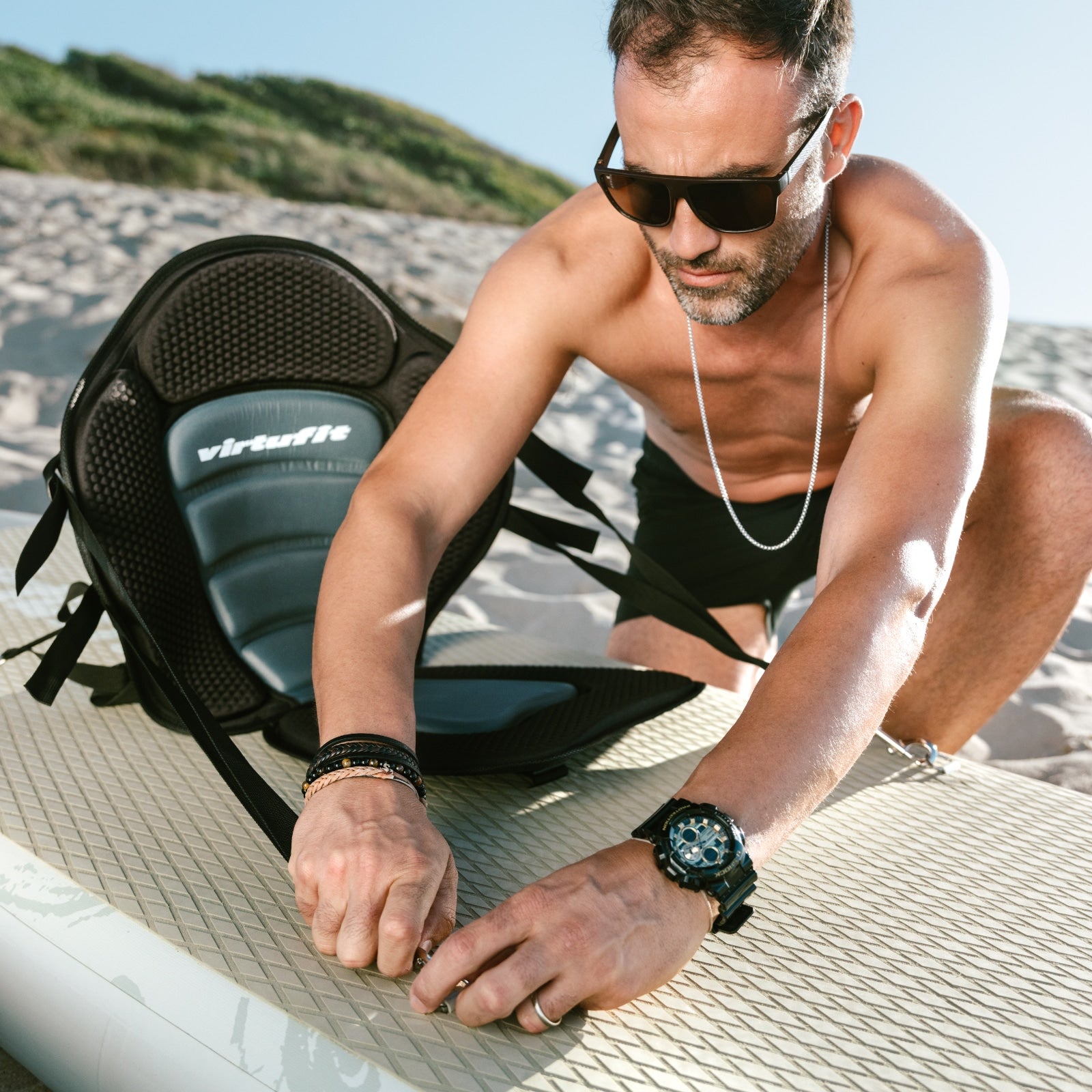 VirtuFit Cruiser 305 Deska SUP z siedziskiem i akcesoriami pomarańczowy