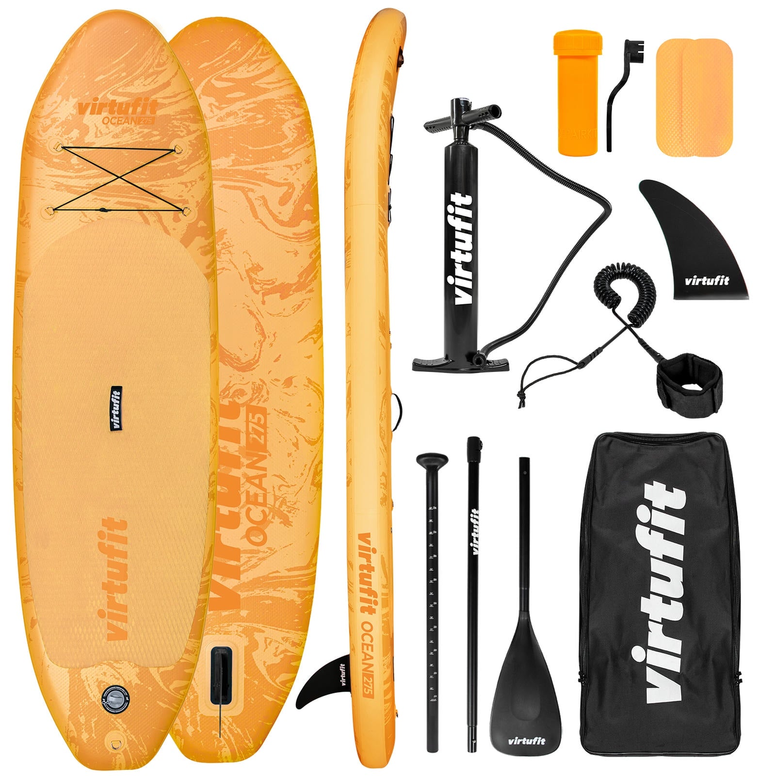 VirtuFit Ocean 275 Deska SUP z akcesoriami pomarańczowy