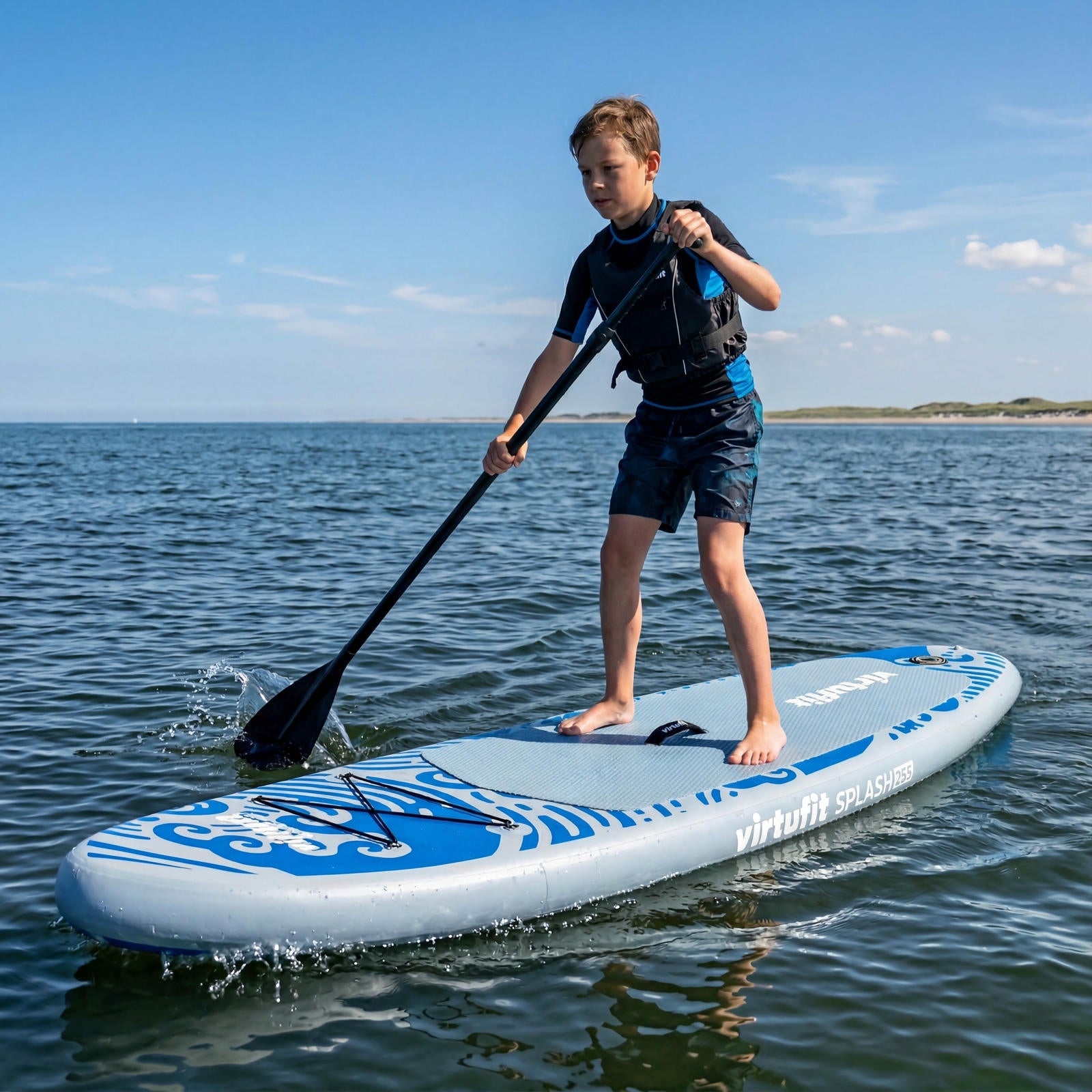 VIRTUFIT DESKA SUP SPLASH 225 Z AKCESORIAMI WAVE BLUE