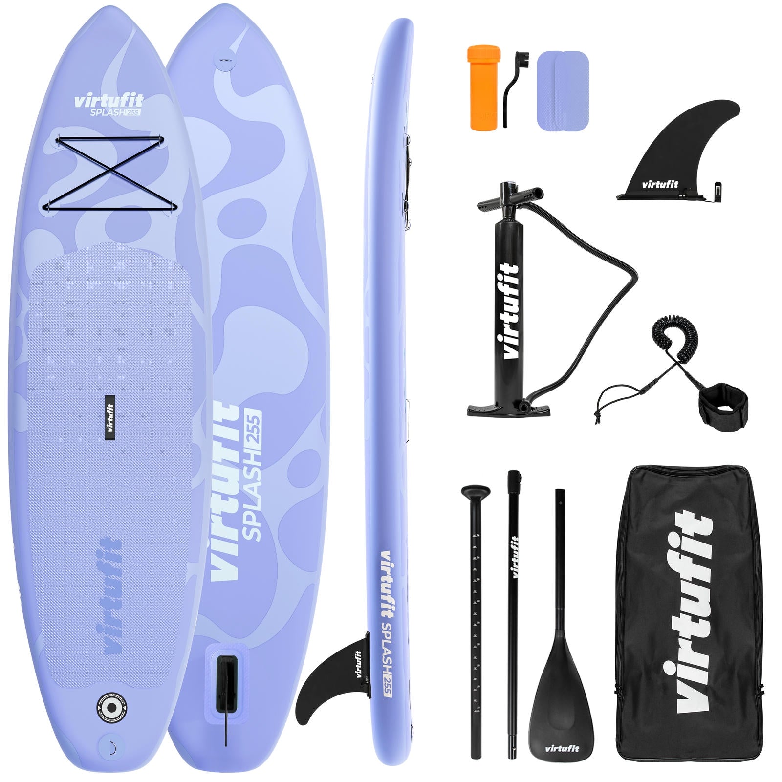 VIRTUFIT DESKA SUP SPLASH 225 Z AKCESORIAMI FLOW PURPLE