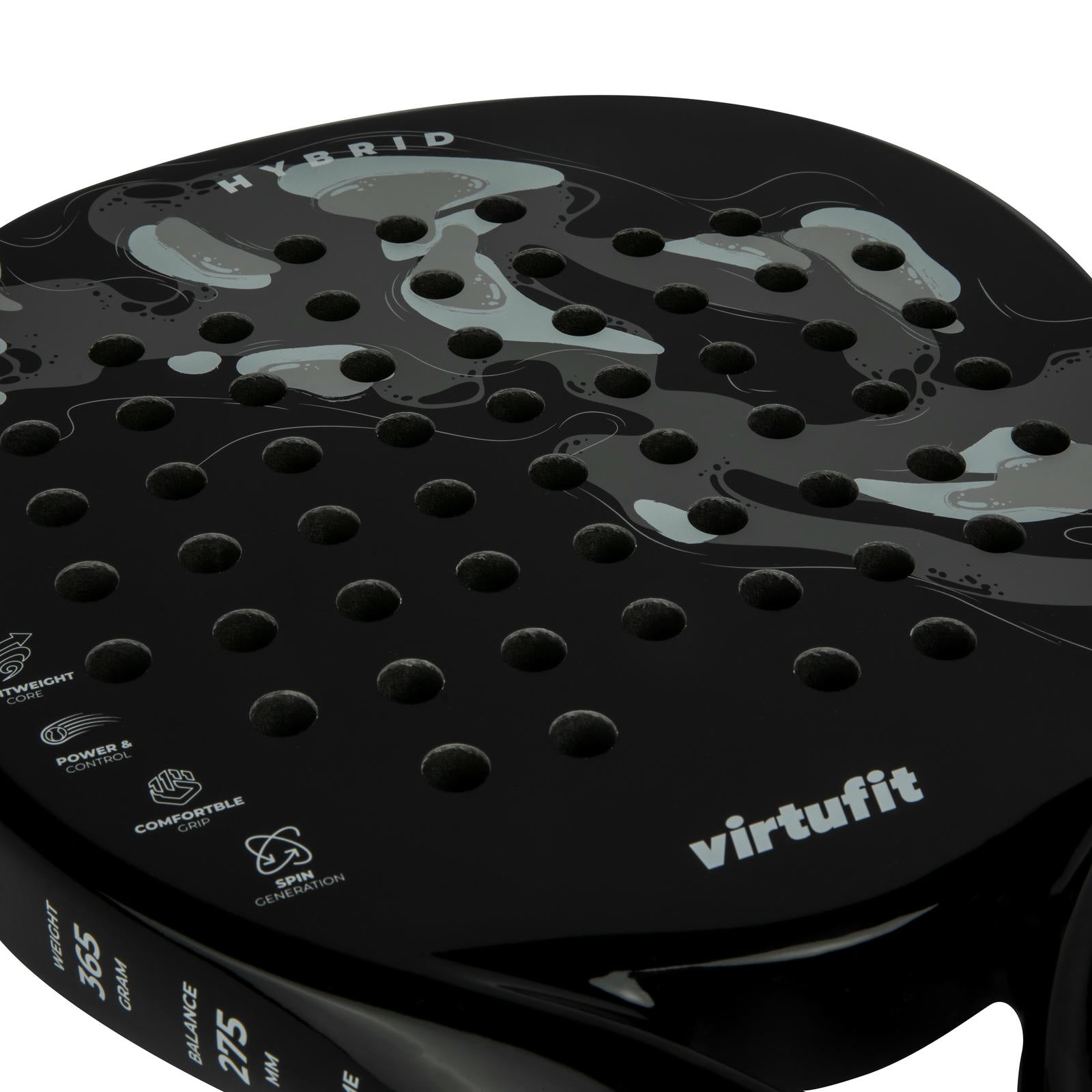 VIRTUFIT RAKIETA DO PADLA HYBRID CZARNO-SZARA