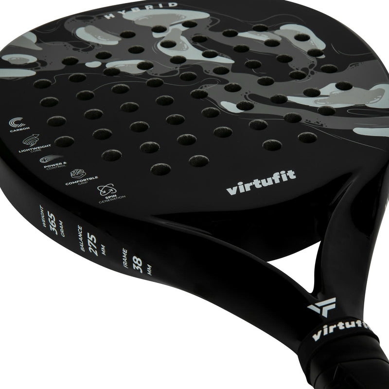 VIRTUFIT RAKIETA PADEL HYBRID - CZARNO-SZARA