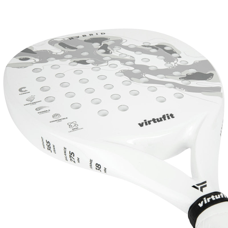 VIRTUFIT RAKIETA PADEL HYBRID - BIAŁO-SZARA