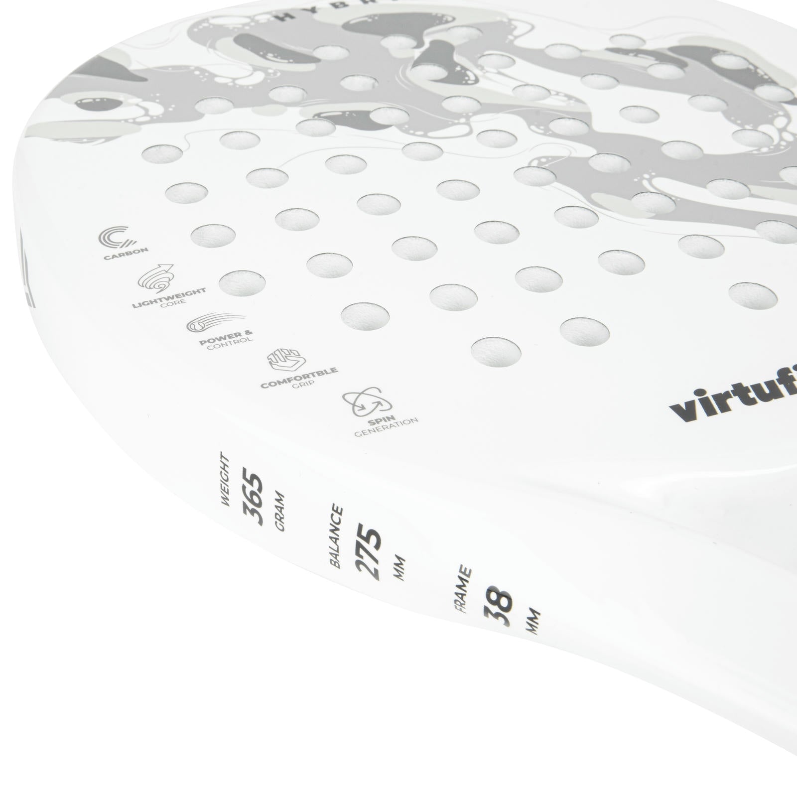 VIRTUFIT RAKIETA DO PADLA HYBRID BIAŁO-SZARA