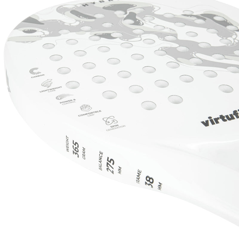 VIRTUFIT RAKIETA PADEL HYBRID - BIAŁO-SZARA