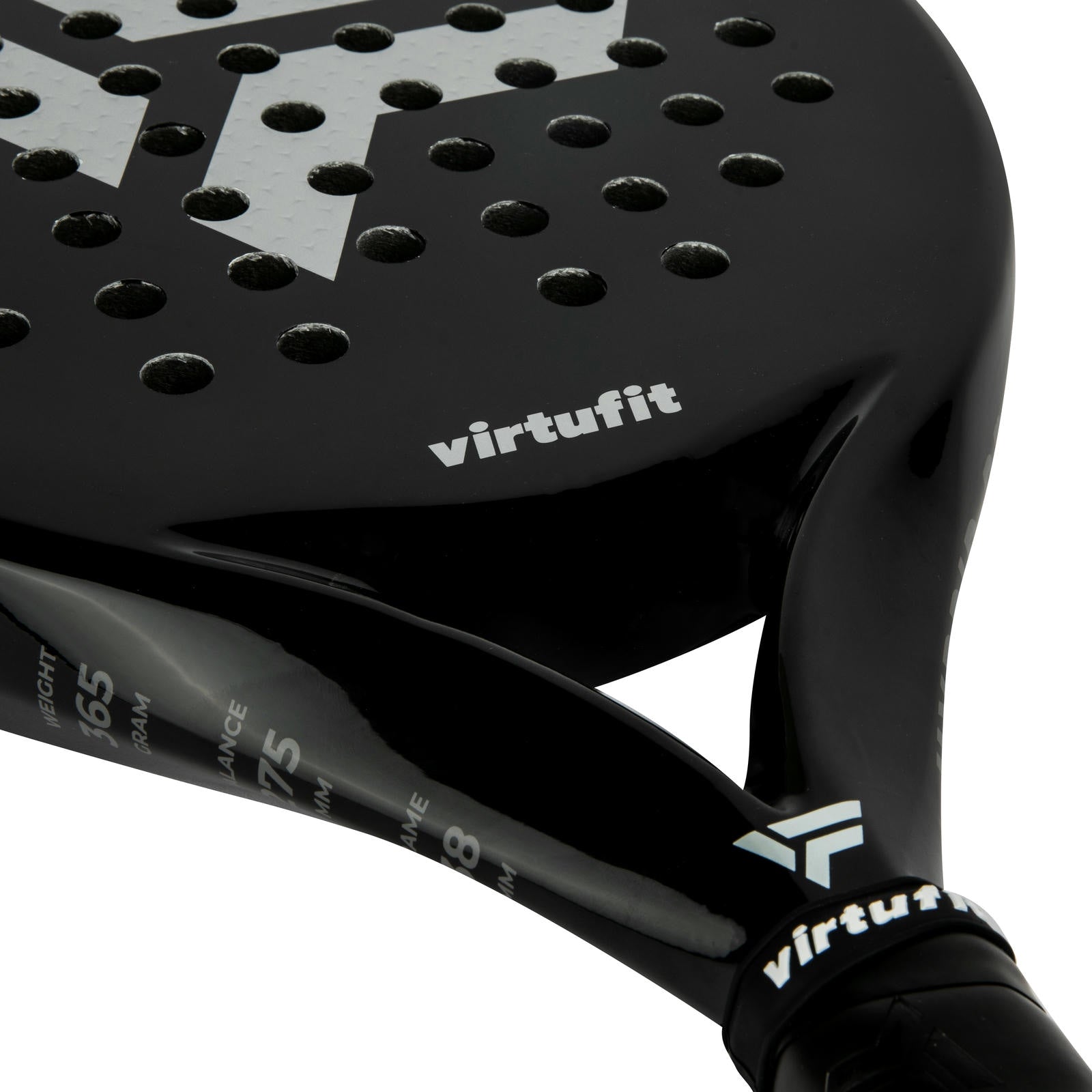 VIRTUFIT RAKIETA DO PADLA HYBRID CZARNO-SREBRNA