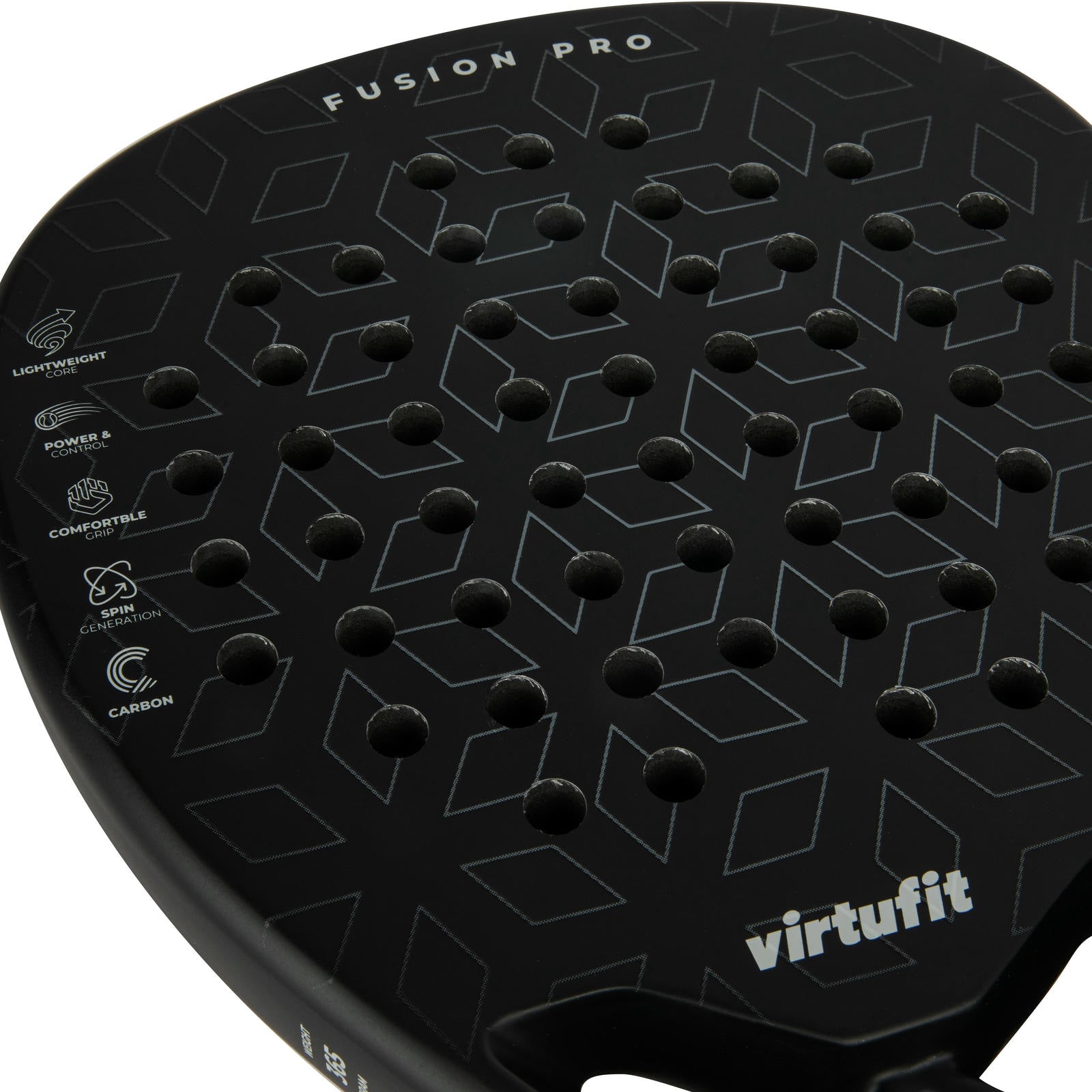 VIRTUFIT RAKIETA DO PADLA FUSION PRO CZARNO-SREBRNA