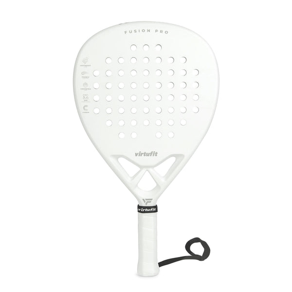 VIRTUFIT RAKIETA PADEL FUSION PRO - BIAŁO-SREBRNA