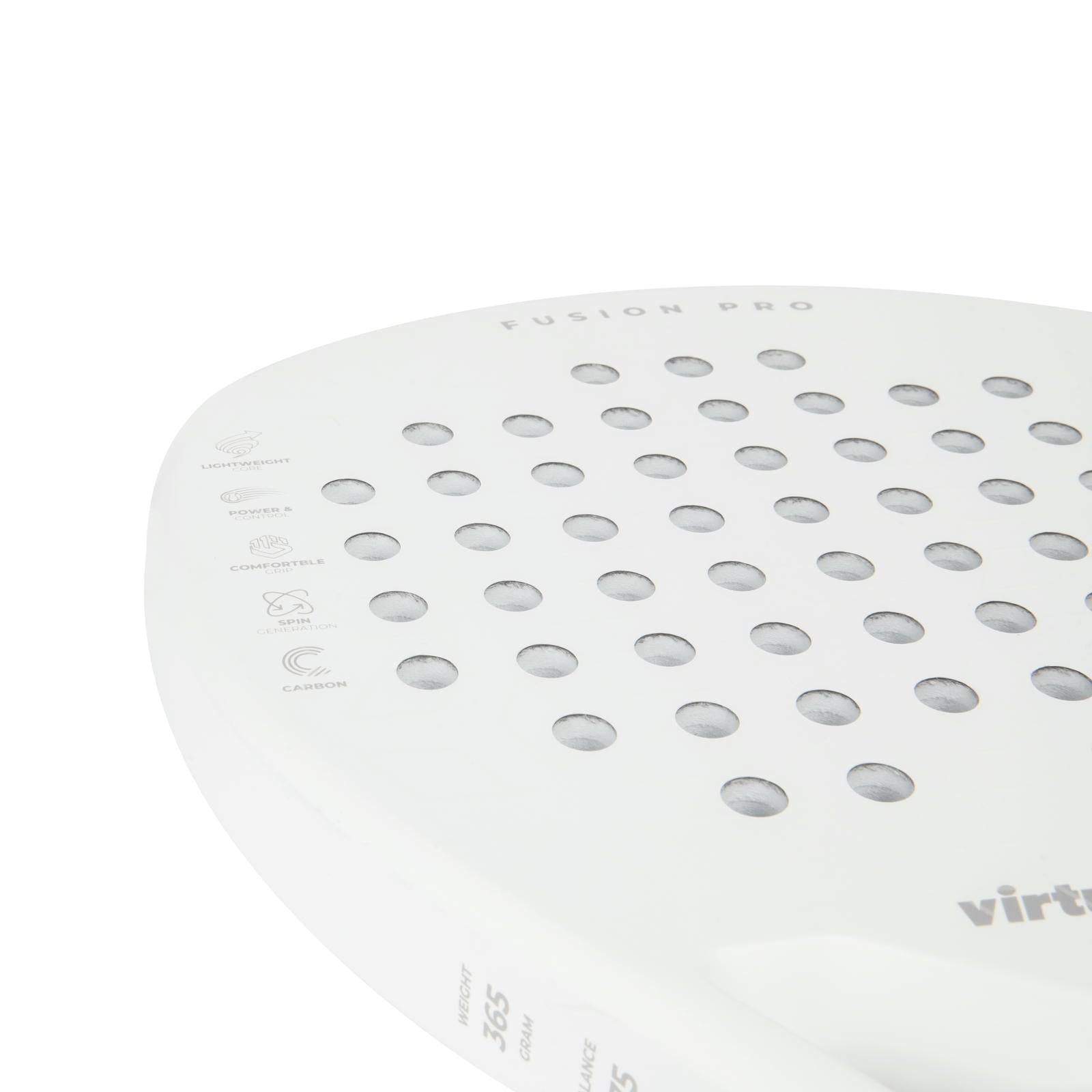 VIRTUFIT RAKIETA DO PADLA FUSION PRO BIAŁO-SREBRNA