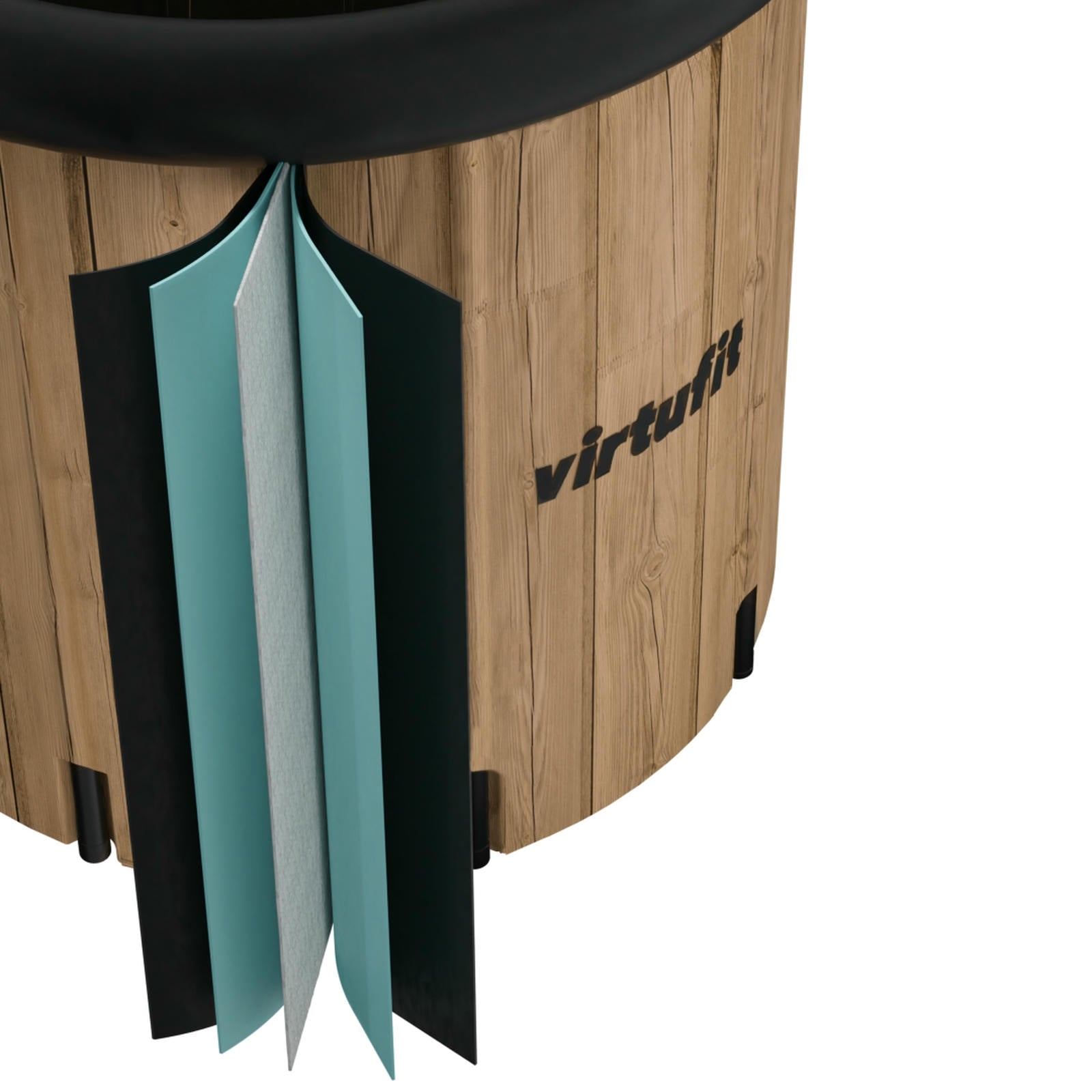 VIRTUFIT WANNA LODOWA XXL  375 LITRÓW WOOD LOOK Z AKCESORIAMI
