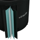 VIRTUFIT WANNA LODOWA XXL  375 LITRÓW ANTRACYT Z AKCESORIAMI