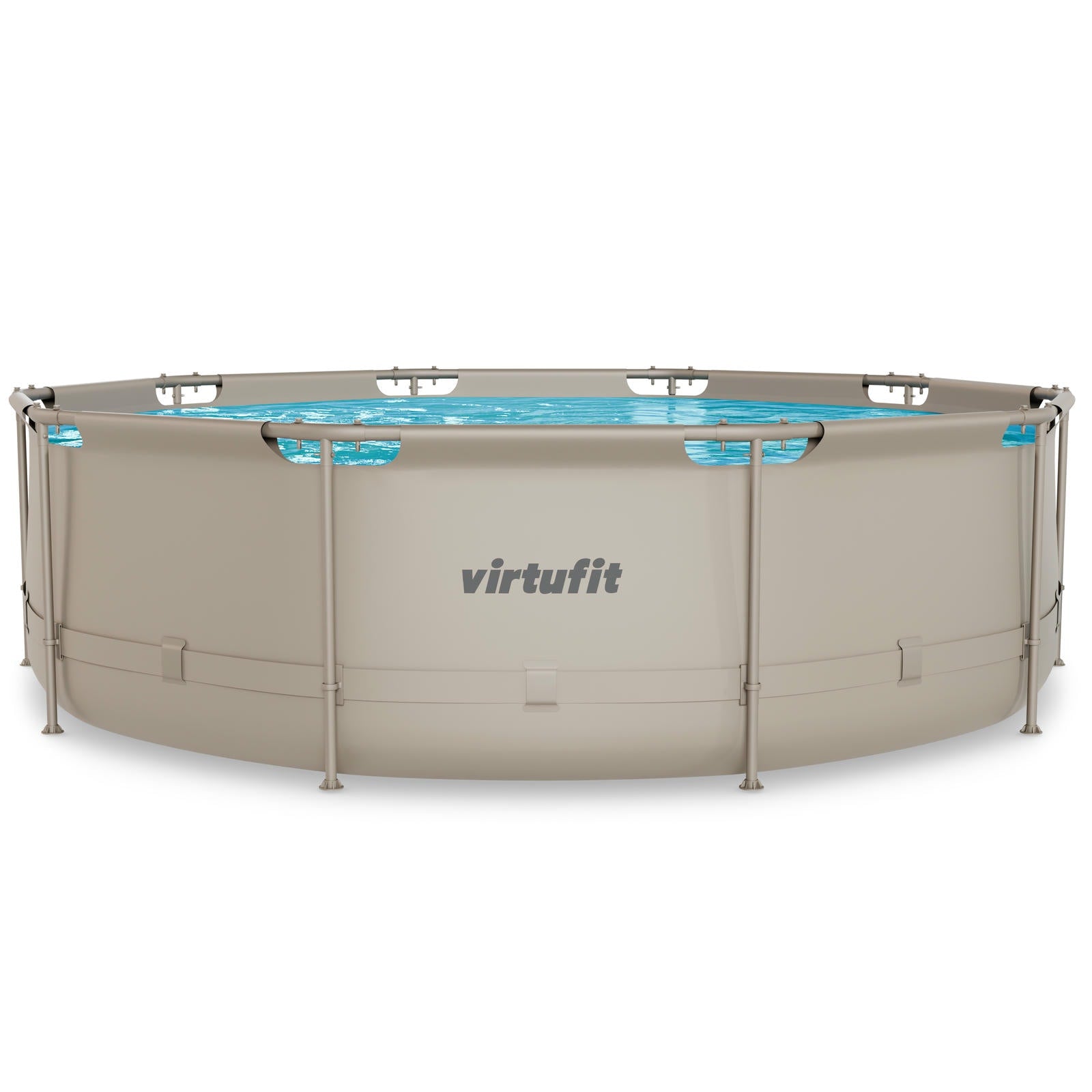 VIRTUFIT OKRĄGŁY BASEN 366 CM Z POMPĄ FILTRUJĄCĄ BEŻOWY