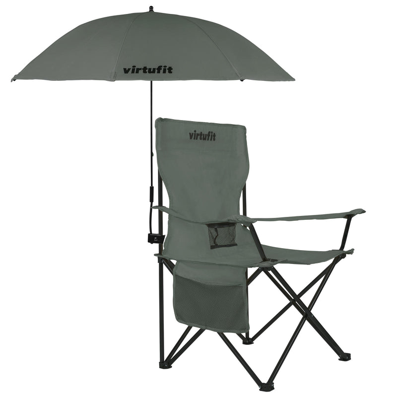 VIRTUFIT UNIWERSALNY PARASOL DO KRZESŁA - SZARY