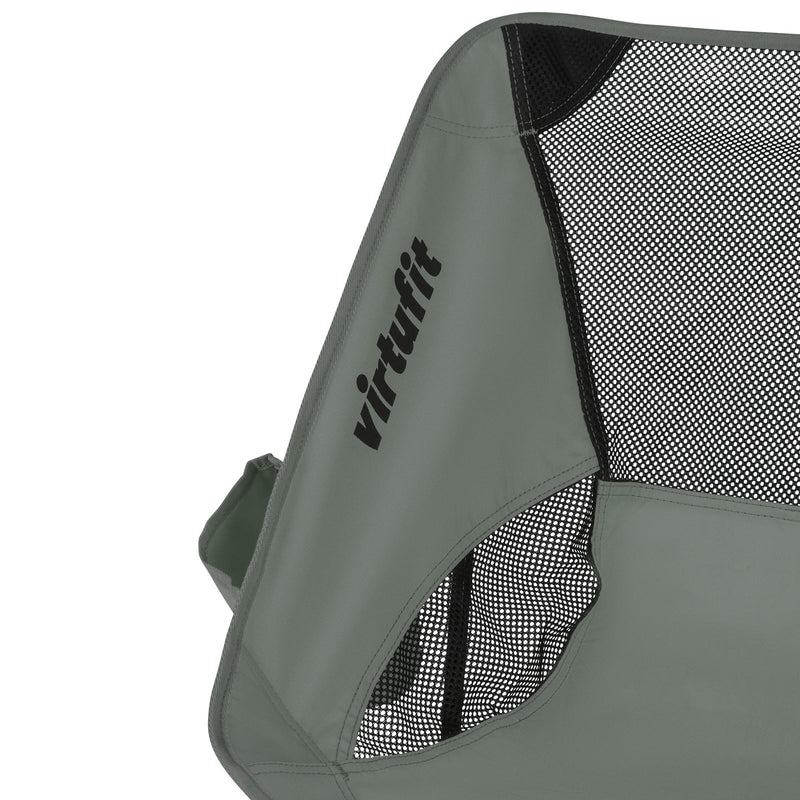 VIRTUFIT KRZESŁO KEMPINGOWE KOMPAKTOWE SZARE