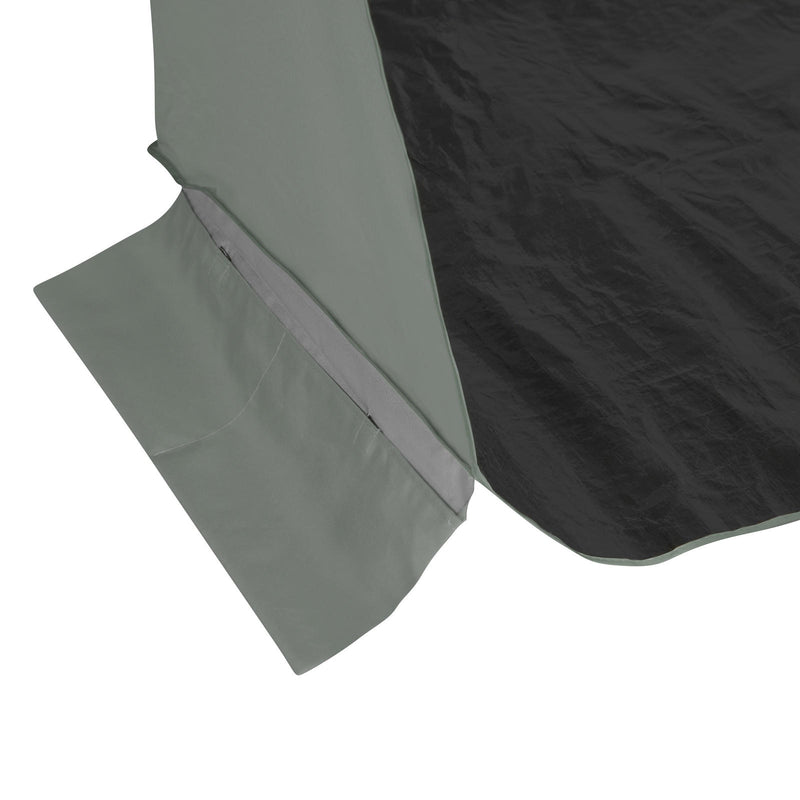VIRTUFIT PARASOL PLAŻOWY - OSŁONA PRZECIWWATROWA - 180 CM - SZARY