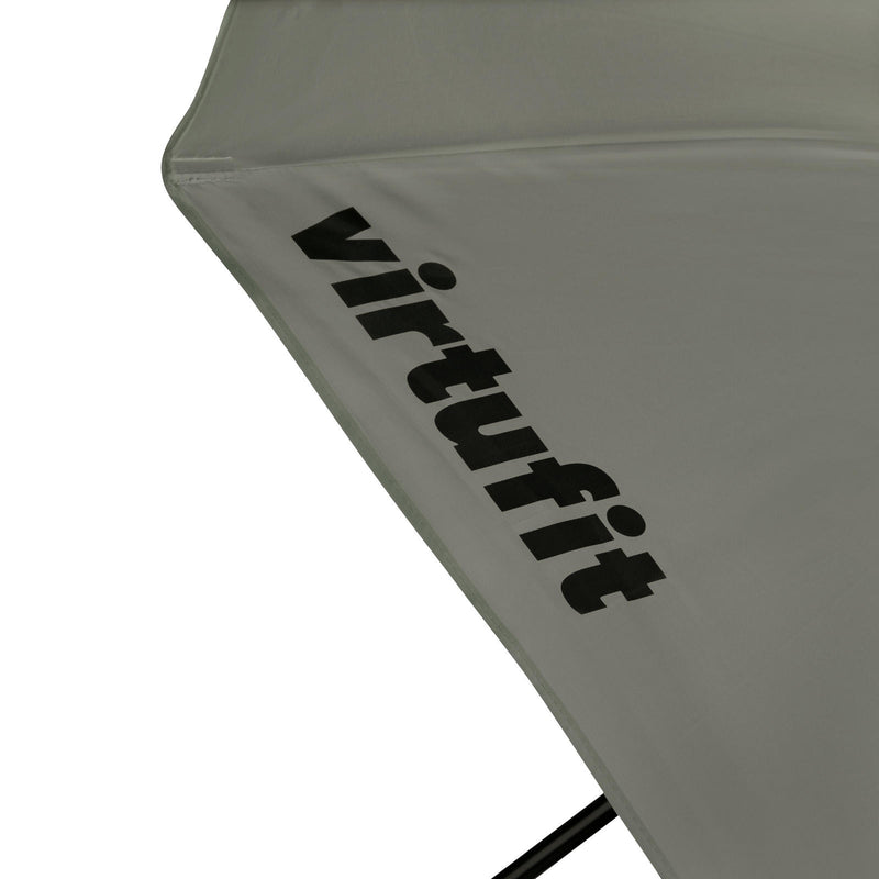 VIRTUFIT PARASOL PLAŻOWY - OSŁONA PRZECIWWATROWA - 180 CM - SZARY