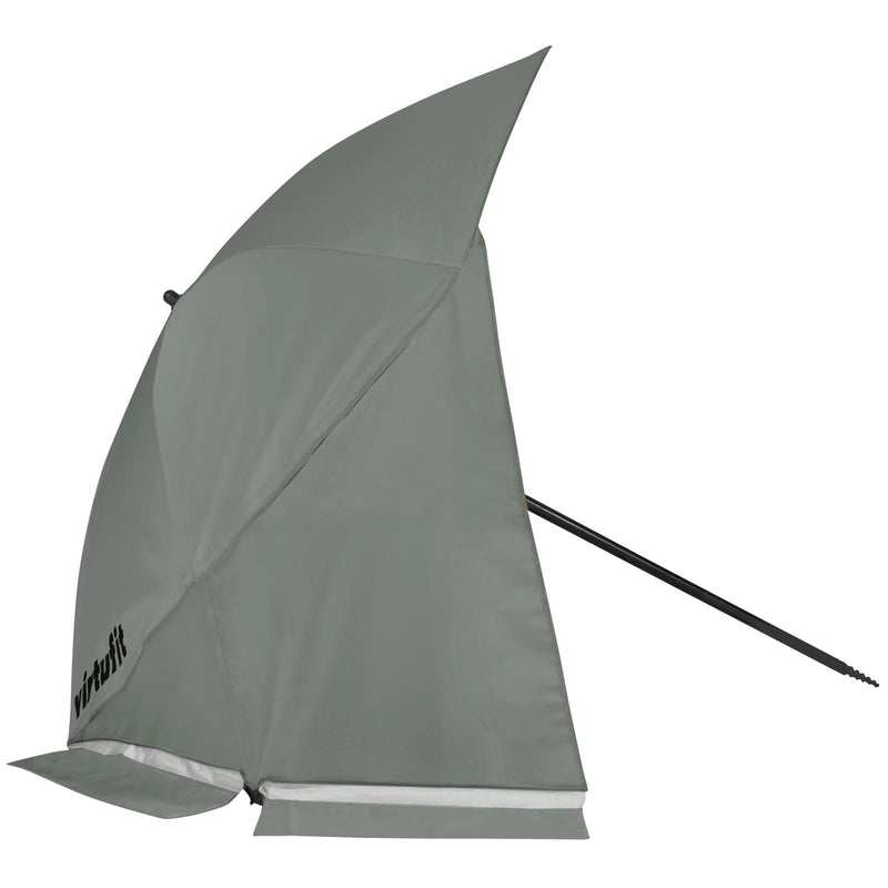 VIRTUFIT PARASOL PLAŻOWY - OSŁONA PRZECIWWATROWA - 180 CM - SZARY