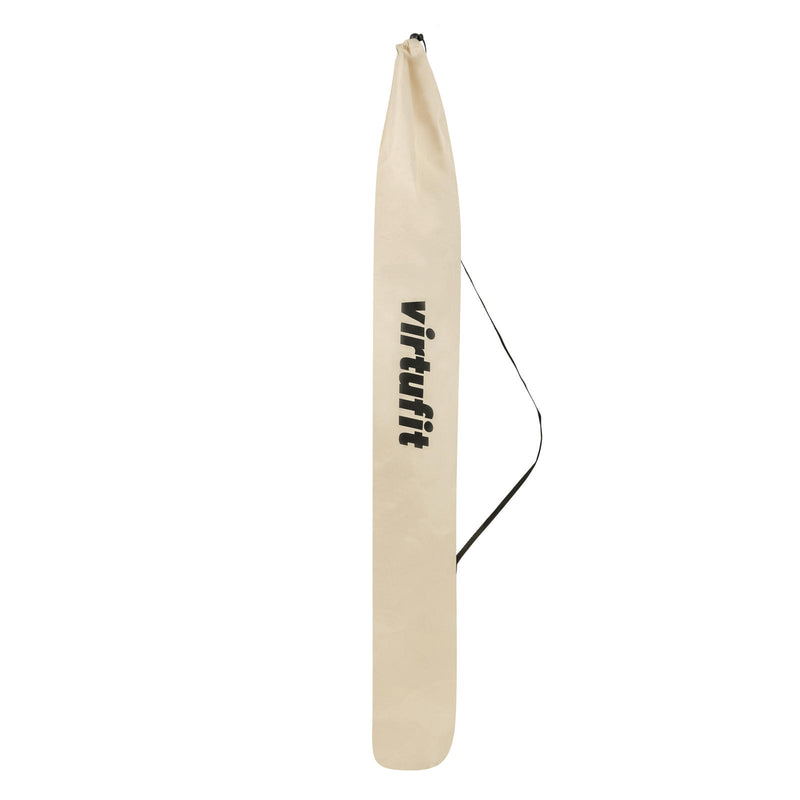 VIRTUFIT PARASOL PLAŻOWY - OSŁONA PRZECIWWATROWA - 180 CM - BEŻOWY
