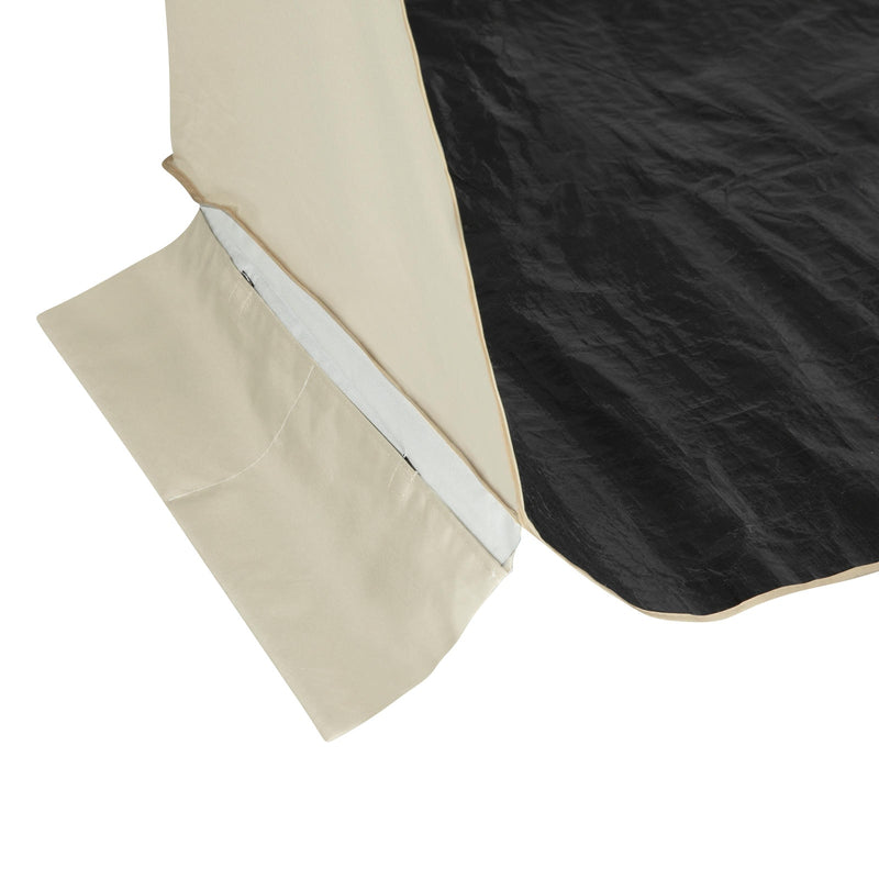 VIRTUFIT PARASOL PLAŻOWY - OSŁONA PRZECIWWATROWA - 180 CM - BEŻOWY