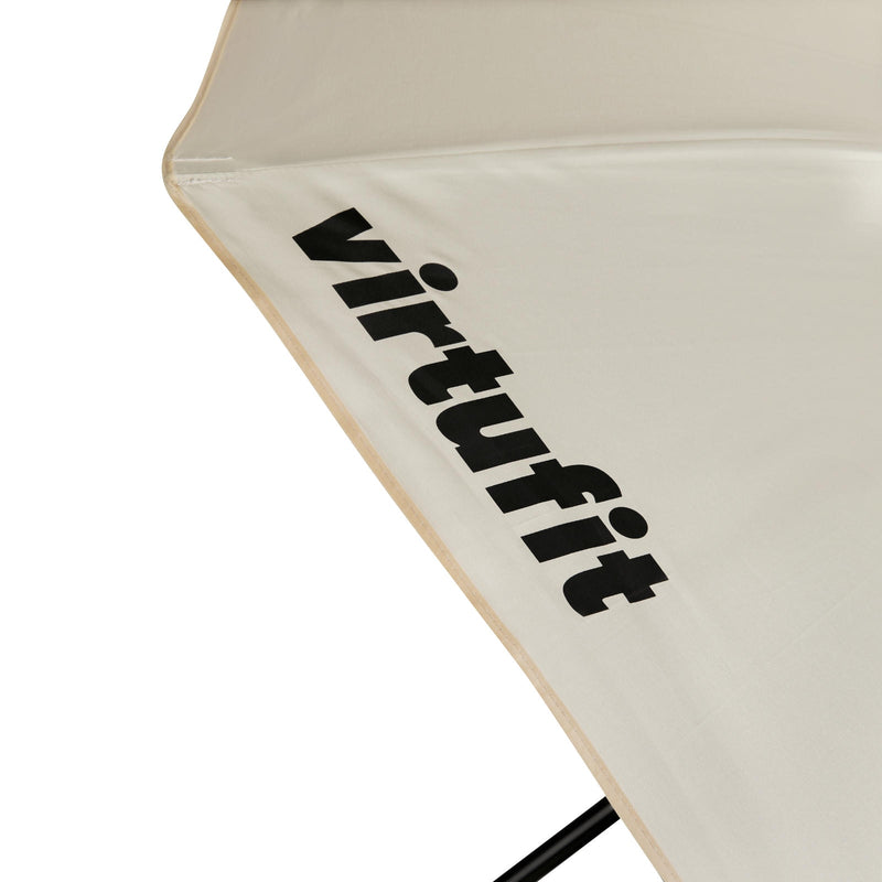 VIRTUFIT PARASOL PLAŻOWY - OSŁONA PRZECIWWATROWA - 180 CM - BEŻOWY