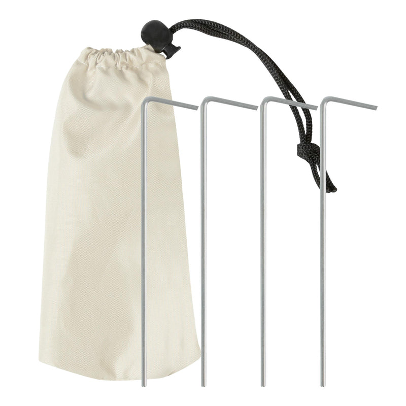 VIRTUFIT PARASOL PLAŻOWY - OSŁONA PRZECIWWATROWA - 180 CM - BEŻOWY