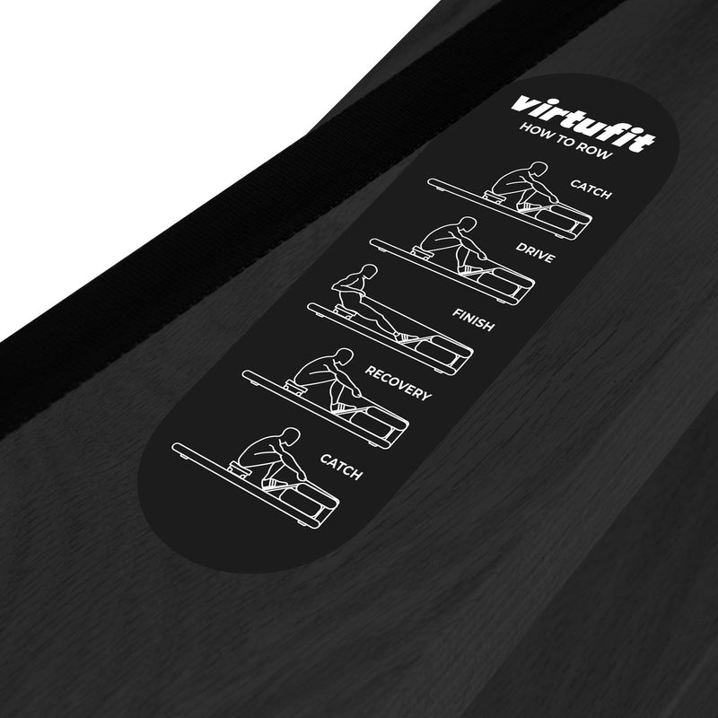 VIRTUFIT ELITE WIOŚLARZ Z OPOREM WODNYM - CZARNA EDYCJA