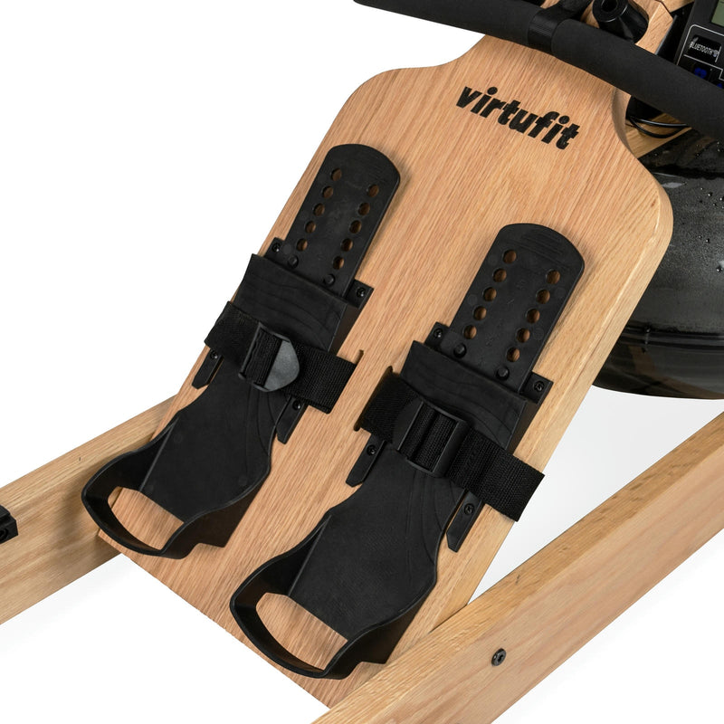 VIRTUFIT ELITE DREWNIANY WIOŚLARZ Z OPOREM WODNYM - DREWNO/DĄB