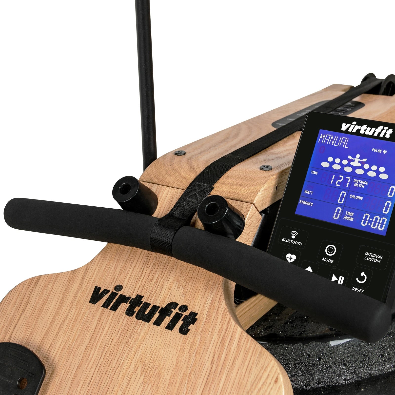 VirtuFit Elite Wioślarz z oporem wodnym drewniany