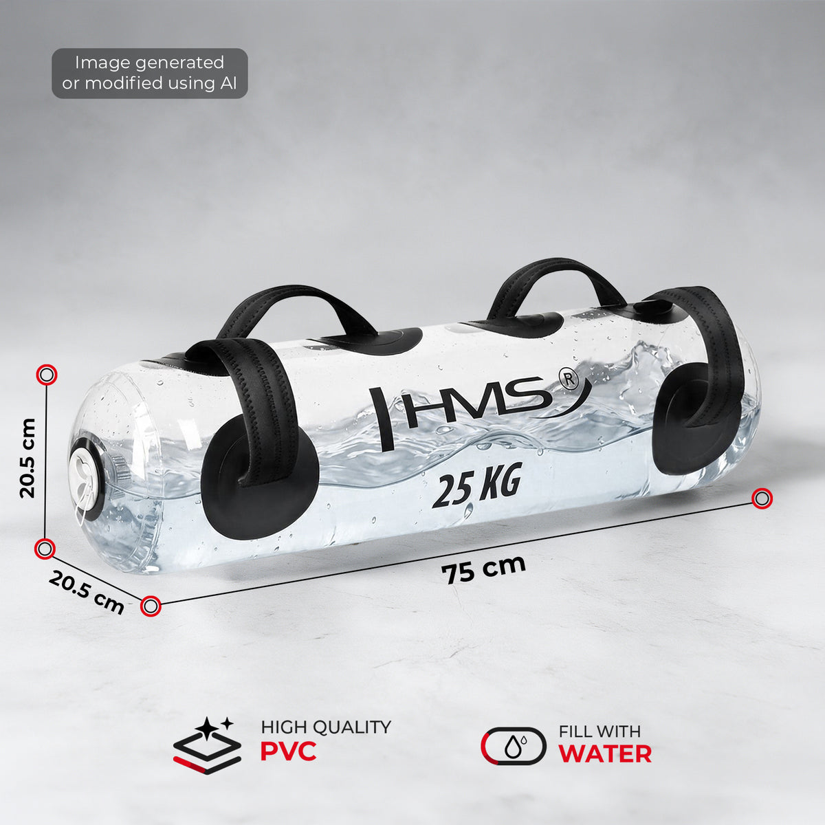 WAB25 WOREK TRENINGOWY WYPEŁNIANY WODĄ AQUA POWERBAG 25 KG HMS