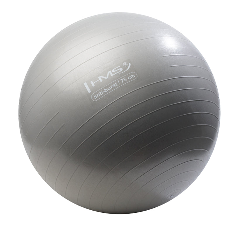 YB02 NEW 75CM GRAY ANTI-BURST GYMNASTIC BALL HMS