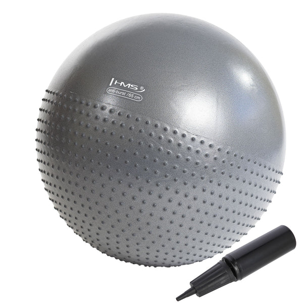 YB03 NEW 65CM GRAY GYMNASTIC MASSAGE BALL HMS