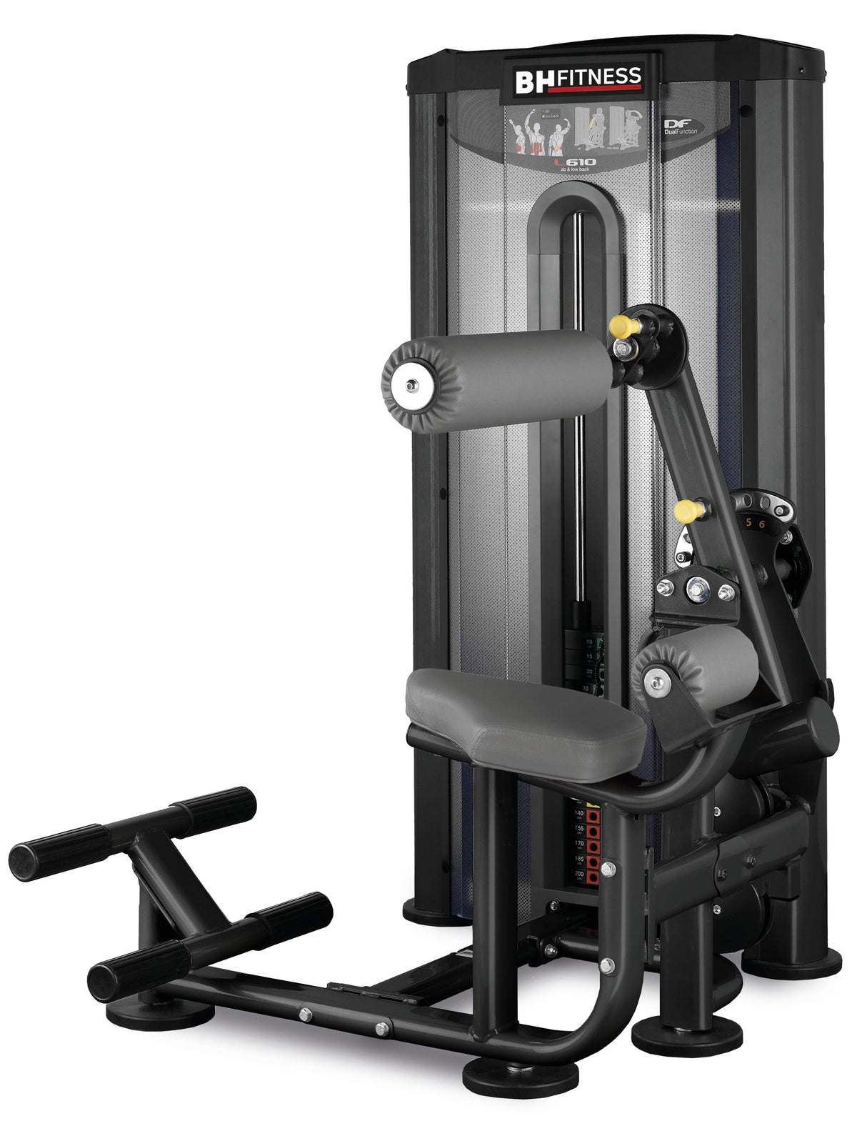 Maszyna do ćwiczeń mięśni brzucha i pleców L610B Abdominal / Lower back BH Fitness