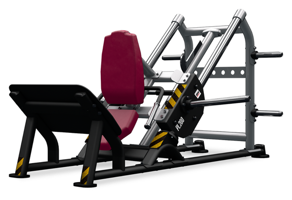 Maszyna półwolna do ćwiczeń mięśni nóg Hack Squat PL200 BH Fitness