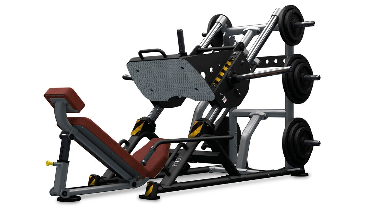 Polovolný stroj (gantry) pro posilování svalů nohou Leg Press 45º BH Fitness
