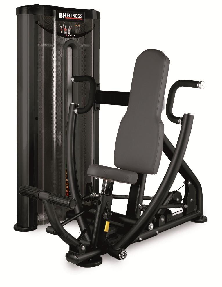 Maszyna stosowa do ćwiczeń mięśni ramion i klatki piersiowej L070B Seated Chest Press  BH Fitness