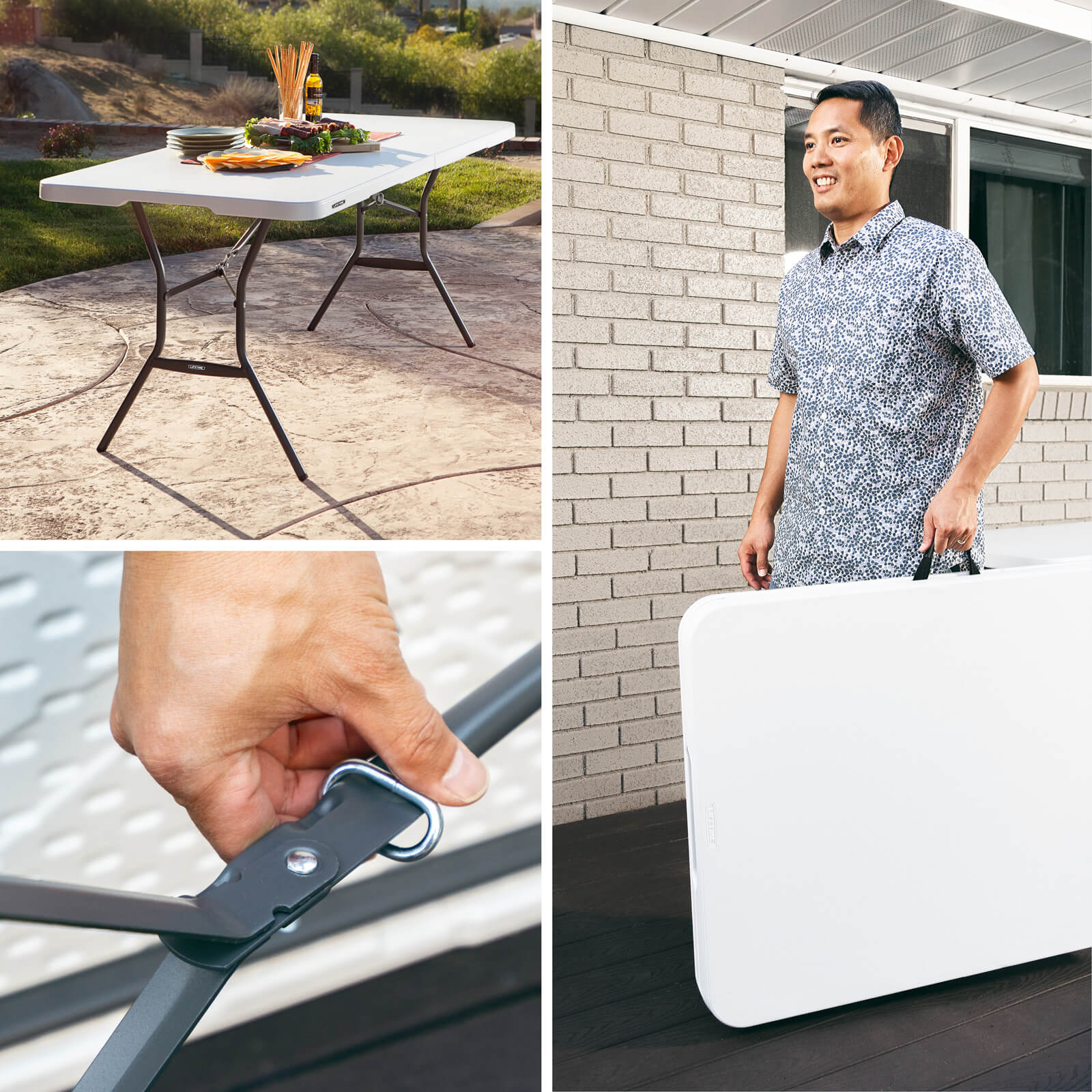 LIFETIME PÓŁKOMERCYJNY STÓŁ SKŁADANY 183CM 25011