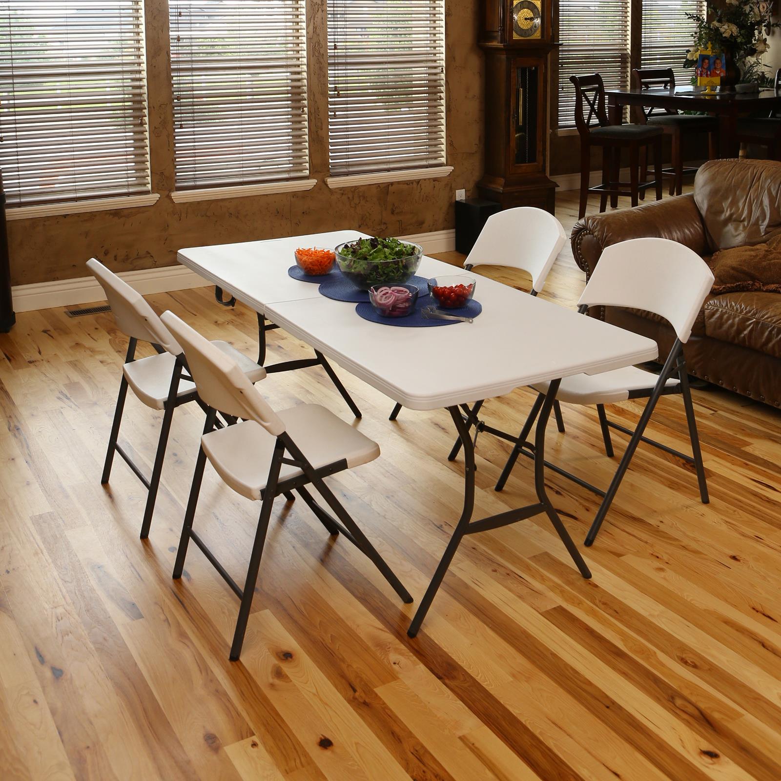 LIFETIME PÓŁKOMERCYJNE KRZESŁO SKŁADANE (BIAŁY GRANIT) 2810