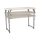 Skládací stůl Lifetime pro poloprofesionální použití 122 cm s nastavitelnou výškou (bílá žula) 4428