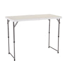 Skládací stůl Lifetime pro poloprofesionální použití 122 cm s nastavitelnou výškou (bílá žula) 4428