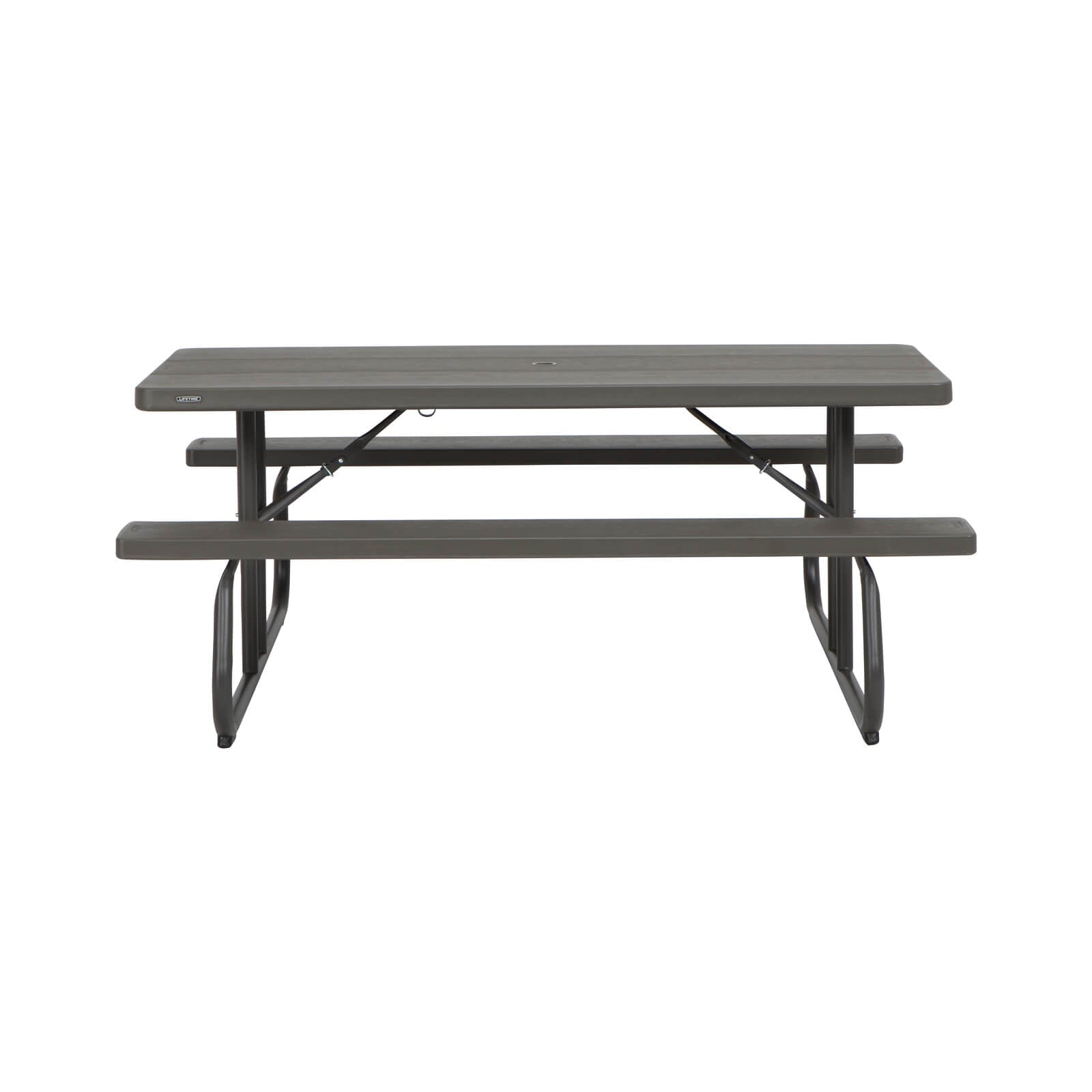LIFETIME GARDEN SET TABLE AND TWO BENCHES (BROWN) 183 CM 60112