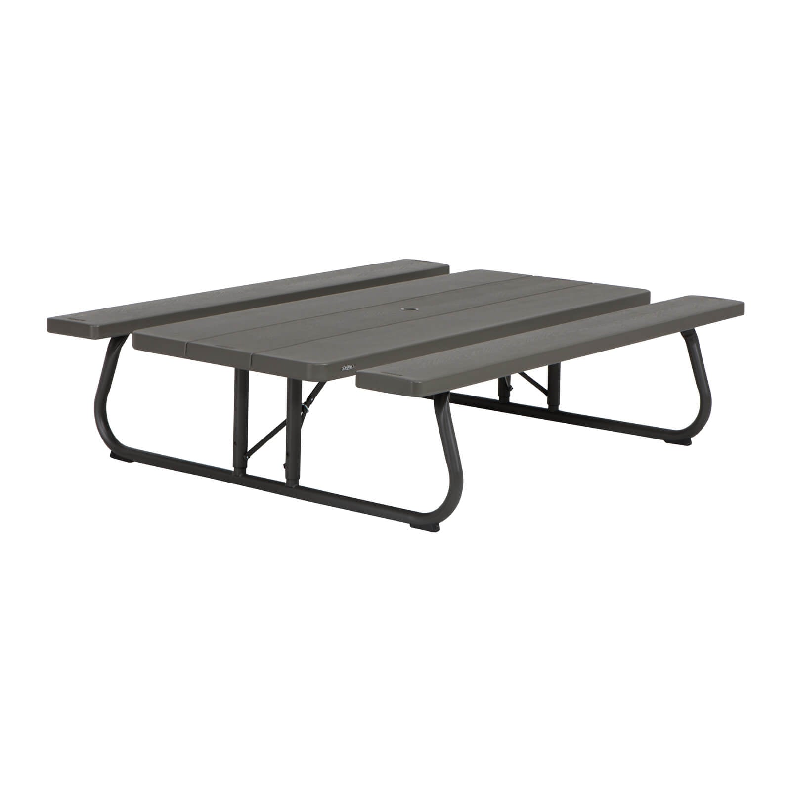 LIFETIME GARDEN SET TABLE AND TWO BENCHES (BROWN) 183 CM 60112