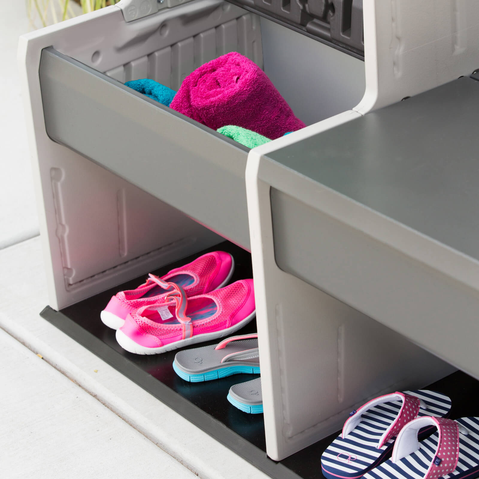 LIFETIME CLOTHING CABINET WITH BENCH 60226