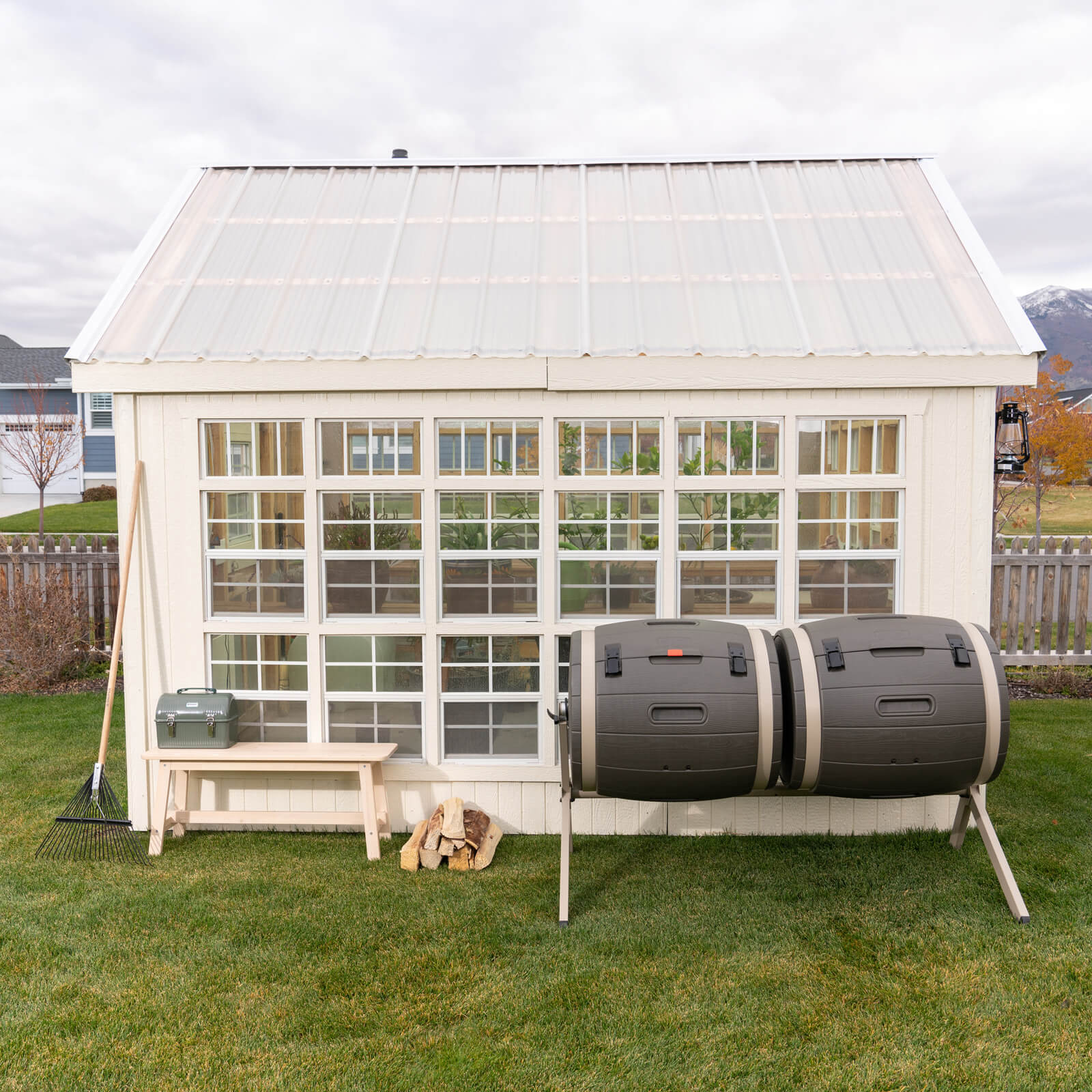 LIFETIME DOUBLE COMPOST BIN 378 L 60309