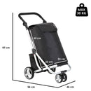 Nákupní vozík Cruiser tříkolový, černý 604349