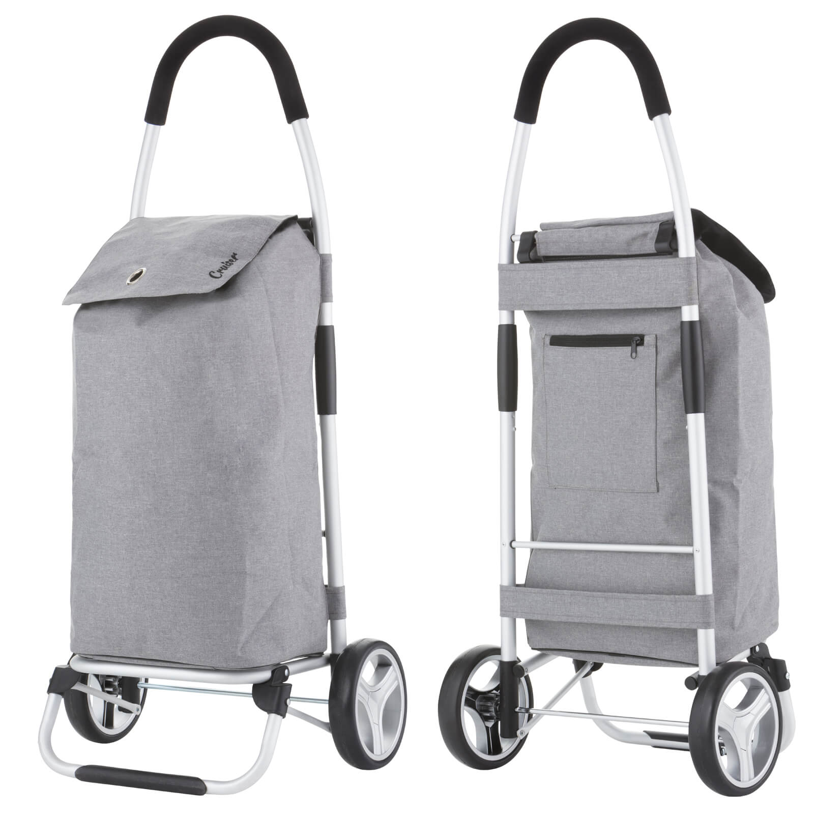 Skládací nákupní vozík Cruiser Classic Grey Premium 604360